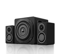 ZQMMSPK Computer Speakers with Subwoofer, 2.1 Gaming Speaker System for Desktop PC, 6.5" Deep Bass, Bluetooth 5.3, AUX/RCA/Optical/Coaxial, Surround Sound for PC/Monitor/TV - Black