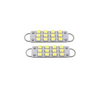 ZQmxGBrTA 12-SMD-3528 LED Light Bulb Rigid Loop Festoon White 12V | Fits Auto Interior Dashboard Refit Applications