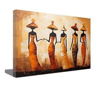 ZQQART African Women Wall Art Black Art Painting African Ethnic Tribe Lady Picture Prints on Canvas Abstract Traditional Art for Home Decor (B,28.00" x 42.00")