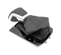 ZQQOU for Tiguan 2017-2019 Automatic Gear Stick Shift Lever Head Ball with Leather Boot Dust Cover Panel AB98-5NG 713 203 5NG713203