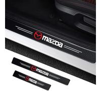 ZQRHHWINY 4pcs Car Door Sill Protector Strips, for Mazda CX3 CX4 CX5 Atenza Axela CX8 CX9 Automobile Threshold Decoration Strip Anti-Trampling Protection Decorative Strips