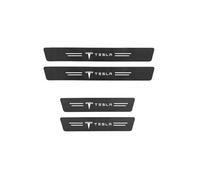 ZQRHHWINY 4pcs Car Door Sill Protector Strips, for Tesla Model X 2015-2021 Automobile Threshold Decoration Strip Anti-Trampling Protection Decorative Strips