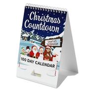 ZQSFPK 100 Day Christmas Countdown Calendar 2025, Christmas Countdown, for Home Office Room Decor, Xmas Count Down Gift