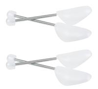 ZQSFPK 2 Pairs Shoe Trees for Men,Shoe Tree, Adjustable Spiral Spring Shoe Shaper Holder,Shoe Stretchers Mens,White Shoe Stretchers Mens Shoe Expander Men for UK 6-11/EU 39-45