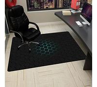 ZQUAL Gaming Mat 120x140CM, Desk Mat for Hardwood Floors, Non-slip Office Chair Mat, Floor Protector