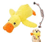ZQuintuplian 2 PCS Dog Toys for Small Dogs, 25 Cm Duck Dogs Toy, Dog Toy Duck Squeaky Dog Toys Squeaky Interactive Quack Quack Duck Dog Toy for Dogs (Yellow) (style 2)
