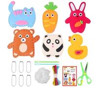 ZQuintuplian Sew Fun Kids, Kids Sewing Kit, Play and Learn Sewing Kit, for Various Occasions Such As Home Handicraft Gatherings Birthday Parties Classrooms Holiday Gatherings