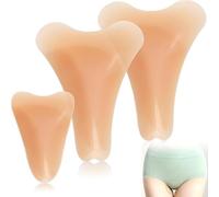 ZQUKAMZ 3 Pack Camel Toe Concealer for Women,Anti Camel Toe Insert, Camel Toe Guard,Reusable Invisible self-Adhesive Silicone Camel Toe Pads for Women,Camel Toe Cover for Leggings Swimsuits All Beige