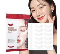 ZQUKAMZ Facial Wrinkle Patches - Overnight Smile Line Patches - Anti Wrinkle Patches for Forehead, Eyes & Lips - Face Tape for Wrinkles Overnight (120Pcs, Curve)