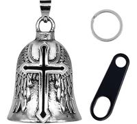 ZQUKAMZ Motorcycle Bell Good Luck Keychain - Guardian Angel Bells, Biker Bell Safe Pendant