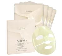 ZQUKAMZ Toning Vegan Collagen Face Mask, Korean Glass Skin Essential, Hydrogel Mask for Moisturizing & Skin Elasticity, Improves Uneven Tone, 4EA