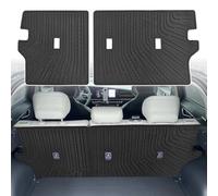 ZQULOYO Backrest Mat for Kia NIRO EV Accessories 2024-2025 with Hook&Loop Rear Trunk Mat Rear Seat Back Cover Protector All Weather Anti-Slip Split Dog Liner