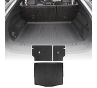 ZQULOYO Cargo Liners Rear Trunk Mat for Ford Mustang Mach-E Accessories 2021 2022 2023 2024 2025 with Hook&Loop All Weather Anti-Slip Split Dog Liner 3PCS