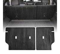 ZQULOYO Rear Seat Back Cover Backrest Protector for Ford Mustang Mach-E Accessories 2021 2022 with Hook&Loop All Weather Split Dog Liner Pet Mat Cargo Trunk Liner 2 PCS