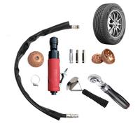 ZQULOYO Tire Repair Set 2500rpm Low Speed Air Tire Buffer Tire Repair Kit Polishing Cleaning Tool 35 mm Pneumatic Automatic Buffing Wheel Machine Tire Patch Tools Rear Exhaust