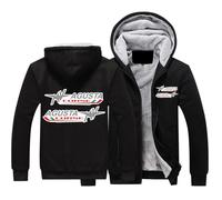 ZQURVO Men's Full Zip Hoodies for MV Agusta, Casual Hooded Workout Jackets Fleece Lined Coat Full Zip Long Sleeves JacketWinter Warm Sweatshirt with Pocket,Black2-4x_l