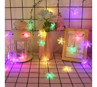 ZQX Christmas Fairy Lights, 50 LED Fairy Lights, Fairy Lights for Christmas, Weddings, Birthdays, Bedroom, Children, Home (Colourful Stars)