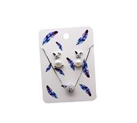 Zqxnt 100 Pieces Earring Necklace Display Card Holder Earring Necklace Earring Tags Jewelry Display Wood Jewelry Display Stand