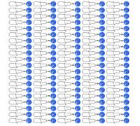 Zqxnt 100Pcs Fishing Float Connector Bobbers Stops Space Bean Sliding Swivels Fishing Line Sinked Slides Fishing Accessories Fishing Line Hook Swivels Shank Clip Connector