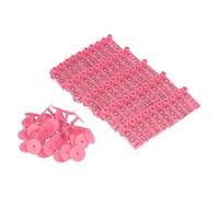 Zqxnt 100pcs Livestock Cattle Earcon Sign With Word Farm Animal Identification Card For Various Farm Animals Flexible Ear Tagging
