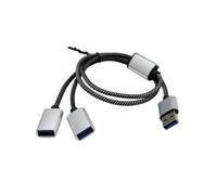 Zqxnt 1PC USB Host Power Port Y Splitter USB Adapter To 3/2 Port USB 2.0 OTGs USB Male Female Cable