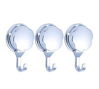 Zqxnt 1Pieces /3 Pieces Strong Hook Chrome-Plated with Vacuum Suction Cup for Bathroom and Kitchen Kitchen Shower Sucker Hooks