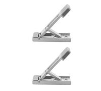 Zqxnt 2Pcs Portable Laptop Stand Aluminum Small Folding Holder Height Adjustment Notebook Bracket Accessories For Laptop Ergonomic Tablet Stand