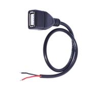 Zqxnt 2Pin USB Charging Connector USB Male/Female Power Supply Extension Cable Wire Data Power Cable Replacement USB Bare Wire Connector