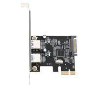 Zqxnt 2port PCIE Adapter Card PCIe To 2Port USB3.2 Gen1 Expansion Adapter 5Gbps Highly Speed For Desktop PC