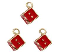 Zqxnt 3 Pieces 18k Gold Plated Heart Charm Necklace Pendants Trendy Accessories For Women Coppers Jewelry Making Components