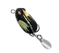 Zqxnt 3cm 3.2g Ray Frogs Crankbait PVC Soft Lures for Blackfish with Double Hook Blackfish Fishing Lures