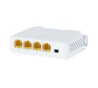 Zqxnt 4 Port Gigabit Power Over Ethernet POEs Extender for Cameras VoIP Phones Including LED Indicators POE Extender