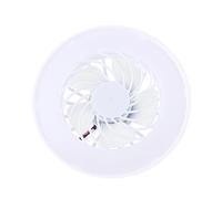 Zqxnt AC 220V E27 12W LED Lamp E27 Ceiling Fan with LED Light Bulb for Home Office Night Market Book Room USB Camping Car Rechargeable Quiet Fans Desk Quiet Rechargeable Flexible Small