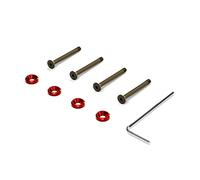 Zqxnt Aluminum Alloy Screws Red Gaskets For PC Gamer Case Cooling Fans Pack Of 4 32CM
