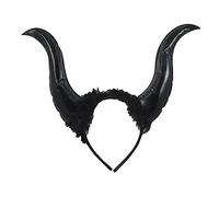 Zqxnt Animal Devil Headbands Black Cartoon Cool Horn Hair Hoop Overwhelming Hair Accessories Party Cosplay Photo Props