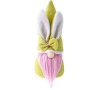 Zqxnt Easter Decorations with Bow Faceless Plush for Doll Figurines for Kids Women Men Cute Ornaments Easter Decorations for the Home