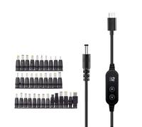 Zqxnt Fast Charging DC5525 Power Cord 5V To 20V Adjustable Voltages For Laptops Printers Routers And USB C Devices