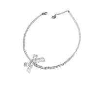 Zqxnt Girl Bowknot Necklace Delicate Acrylic Charm Neck Chain Fashionable Jewelry Pieces For Sweet And Elegant Look Gentle And Skin-friendly Choker Neck Chain