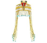 Zqxnt Golden Egyptian Snake Hair Hoop Snakes Cosplay Headband Vintage Party Prop Headwear Gothic Hair Hoop