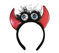 Zqxnt Halloween Theme Headband Day Of The Dead Devil Pumpkin Hairband Cosplay Costume Headpiece For Adult Kids Stage Headwear