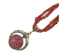 Zqxnt Handcraft Bead Necklace Combining Natural Jewelry And Artistics For Fashionable Women Ladies Daily Use Beach Party Necklace