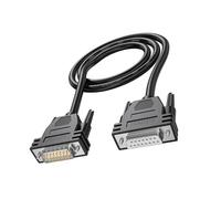 Zqxnt Heavy Duty DB15 Extension Cable Double Layer Shielding DB15 Female To Male Cord Enhances Signals Integrity 26AWG