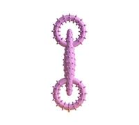 Zqxnt Interactive Pet Chew Toy For Dog Rubber Chewproof Design Teeth Hygiene Mental Stimulation Teeth Cleaning Rubber Dog Toy