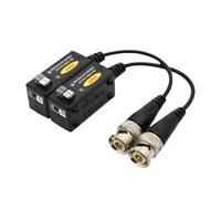 Zqxnt Long Ranges 300M Surveillances Extender Video Balun Connectors Converts Coaxials To Ethernet Cable For Clear 8MP Camera Coaxials Video Transmitters