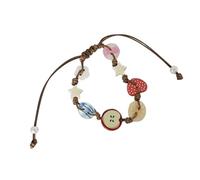 Zqxnt Lovely Appled Charm For Girls With Brown Cord Fun And Stylish Accessory For Trendy Women Ladies Daily Use Stylish Women's