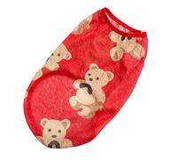 Zqxnt Lovely Puppy Beach Vest Shirt Dress Cartoon Bear Hawaiian Beach Outfit Skirt Costume Pet Outfit Party Soft Pet Wear