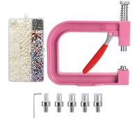 Zqxnt Manual Bead Setting Machine Pearls Setting Machine Beads Fixing Machines For Craft Decoration And Art Projects Beads Rivet Fixing Pearls For Shoes Clothes Bags Skirts