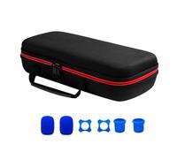 Zqxnt Microphone Travel Storage Bag Double Mic Protective Storage Box Shockproof Carry Case With Nonslip Rings Sponge Covers Singing Mic Case