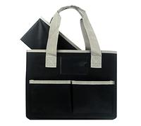 Zqxnt Portable Craft Teacher Tote Bag Art Organizer for Craft Materials Scrapbooking Sewing Supplies Craft Tote Bags with Pockets Handles Craft Organizer for Women Kids