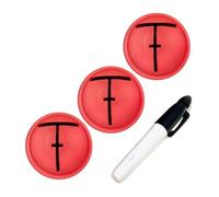 Zqxnt Professional Golf Ball Marking Templates for Swing Consistency and Precisions Putting Techniques Portables Golf Alignment Guide